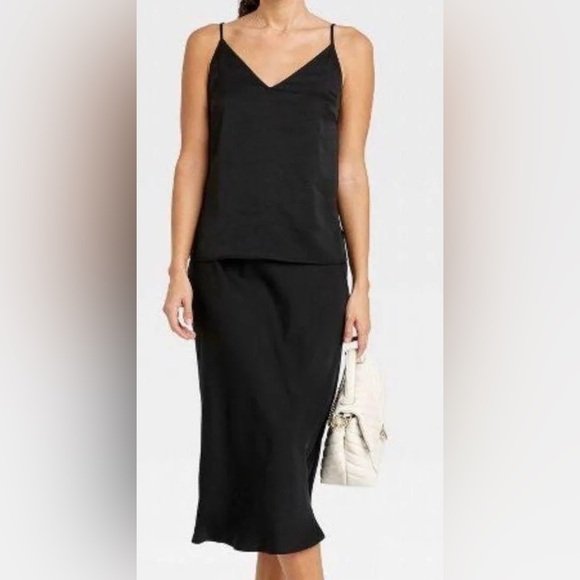 A New Day V-Neck Cami Loose Fitting Black Size Small Camisole - Picture 1 of 5
